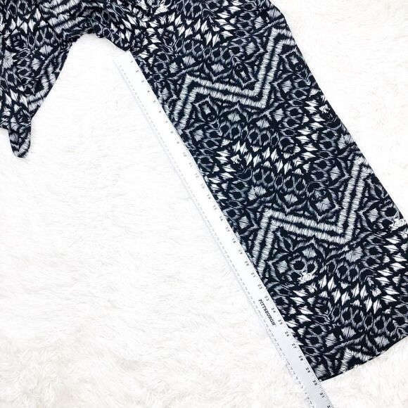Sanctuary Black White Chevron Print Wide Leg Palazzo Pants Size Large - Picture 5 of 11